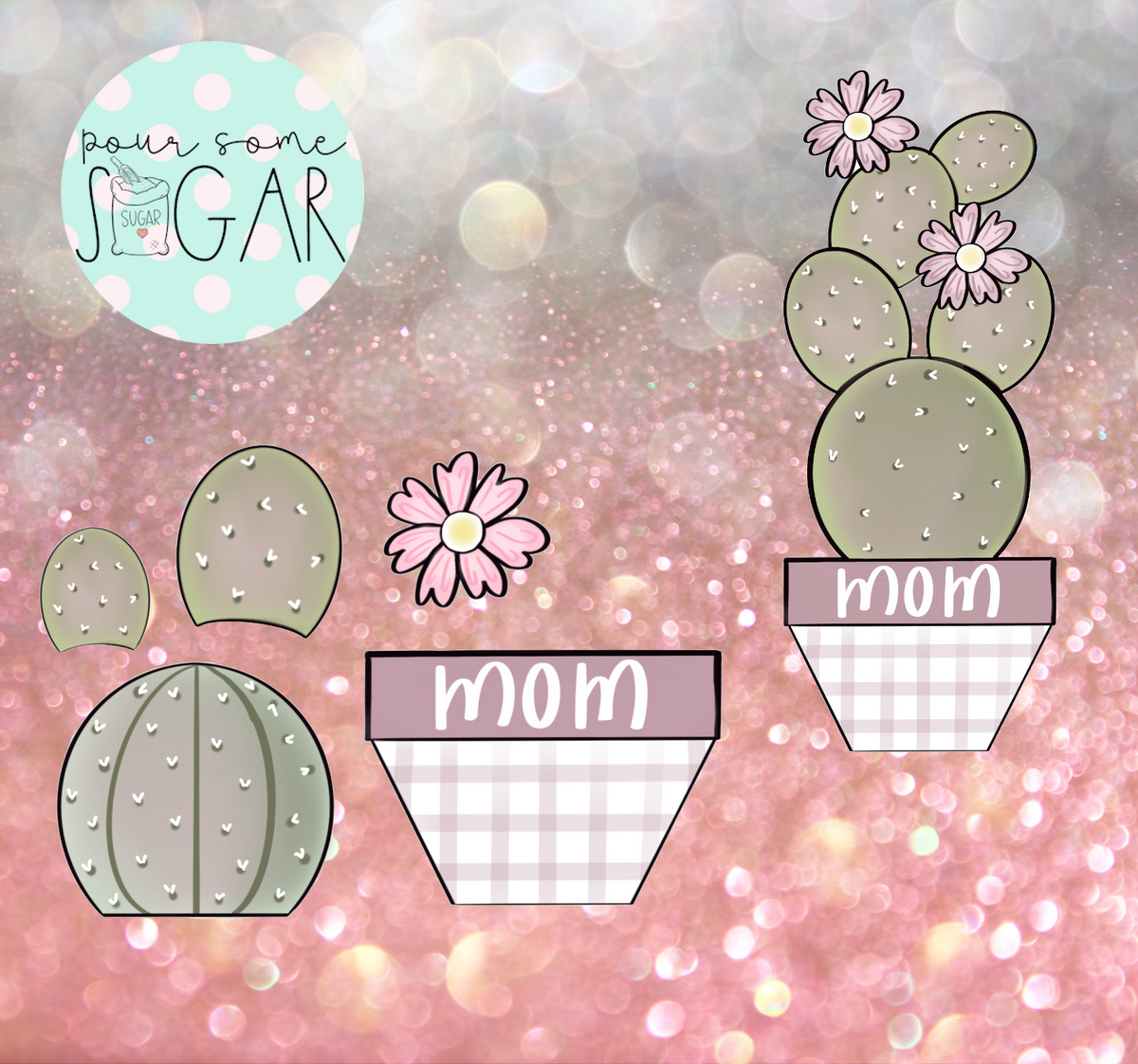 Sugar Ranch Cactus Stack (Full Set- 5 Cutters- Designed to Fit BRP 12x