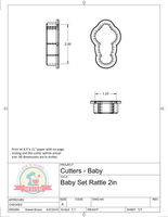Baby Set Mini or Full Size Cookie Cutters/Fondant Cutters or STL Downloads