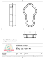 Baby Set Mini or Full Size Cookie Cutters/Fondant Cutters or STL Downloads