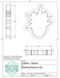 Bowling Strike 1 Cookie Cutter/Fondant Cutter or STL Download