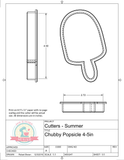 Chubby Popsicle Cookie Cutter/Fondant Cutter or STL Download