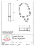 Chubby Popsicle Cookie Cutter/Fondant Cutter or STL Download