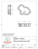 Circus Animal Full Set or Individual Cookie Cutters/Fondant Cutters or STL Downloads