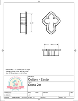 Cross Cookie Cutter/Fondant Cutter or STL Download