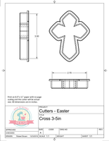 Cross Cookie Cutter/Fondant Cutter or STL Download