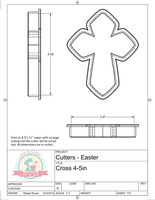 Cross Cookie Cutter/Fondant Cutter or STL Download