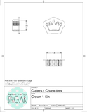 Crown Cookie Cutter/Fondant Cutter or STL Download