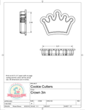 Crown Cookie Cutter/Fondant Cutter or STL Download