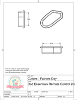 Dad Essentials Full Set or Individual Cookie Cutters/ Fondant Cutters or STL Downloads