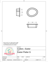 Easter Platter Set Cookie Cutters/Fondant Cutters or STL Downloads