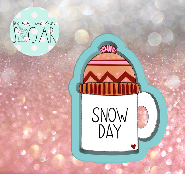Frosted Cookiery Beanie Mug Cookie Cutter/Fondant Cutter or STL Download