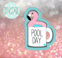 Frosted Cookiery Flamingo Pool Day Cookie Cutter/Fondant Cutter or STL Download