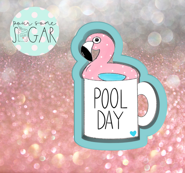 Frosted Cookiery Flamingo Pool Day Cookie Cutter/Fondant Cutter or STL Download