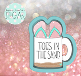 Frosted Cookiery Flip Flop Mug Cookie Cutter/Fondant Cutter or STL Download