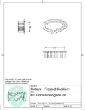 Frosted Cookiery Floral Rolling Pin (Super Skinny) Cookie Cutter/Fondant Cutter or STL Download