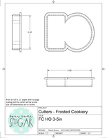 Frosted Cookiery Ho and Ho Heart Cookie Cutters/Fondant Cutters or STL Downloads