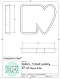 Frosted Cookiery Ho and Ho Heart Cookie Cutters/Fondant Cutters or STL Downloads