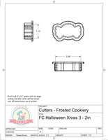 Frosted Cookiery Mini Halloween/Christmas Set or Individual Cookie Cutters/Fondant Cutters or STL Downloads