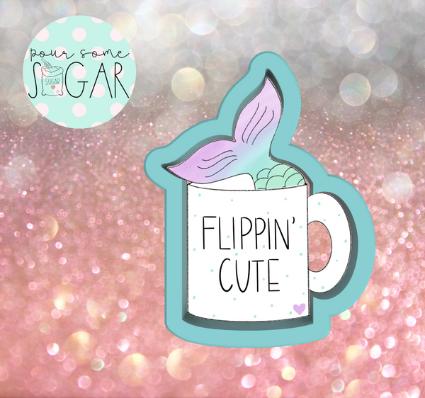 Frosted Cookiery Mermaid Tail Mug Cookie Cutter/Fondant Cutter or STL Download