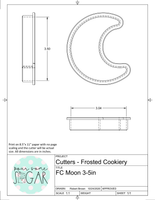 Frosted Cookiery Moon Cookie Cutter/Fondant Cutter or STL Download