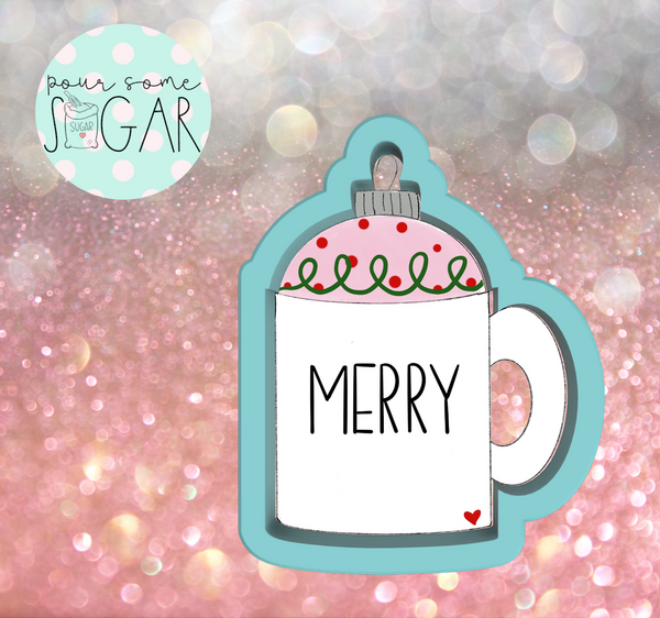 Frosted Cookiery Ornament Mug Cookie Cutter/Fondant Cutter or STL Download