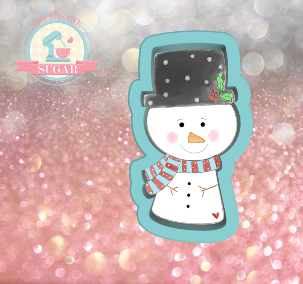 Frosted Cookiery Snowman Cookie Cutter/Fondant Cutter or STL Download
