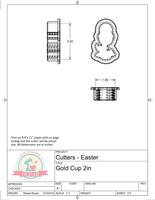 Gold Cup/ Chalice/ Goblet Cookie Cutter