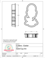 Gold Cup/ Chalice/ Goblet Cookie Cutter