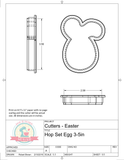 HOP Egg Set Mini or Full Size Cookie Cutters or Fondant Cutters