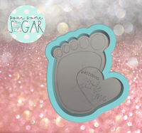 Miss Doughmestic Baby Foot with Heart Cookie Cutter