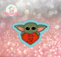 Miss Doughmestic Baby Alien Conversation Heart Cookie Cutter/Fondant Cutter or STL Download