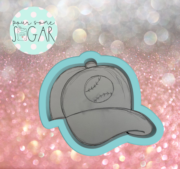 Miss Doughmestic Baseball Hat Cookie Cutter