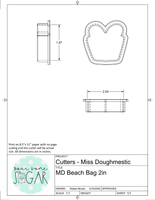 Miss Doughmestic Beach Bag Cookie Cutter