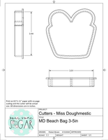 Miss Doughmestic Beach Bag Cookie Cutter