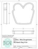 Miss Doughmestic Beach Bag Cookie Cutter