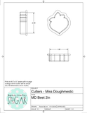 Miss Doughmestic Beet/Carrot (Dwight/"Nothing Beets Your Love") Cookie Cutter