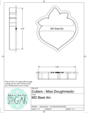 Miss Doughmestic Beet/Carrot (Dwight/"Nothing Beets Your Love") Cookie Cutter