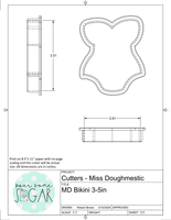 Miss Doughmestic Bikini Cookie Cutter