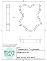 Miss Doughmestic Bikini Cookie Cutter