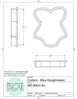 Miss Doughmestic Bikini Cookie Cutter