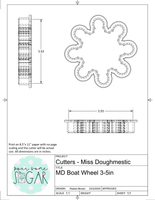 Miss Doughmestic Boat Wheel Cookie Cutter