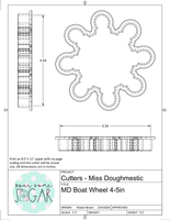 Miss Doughmestic Boat Wheel Cookie Cutter