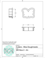 Miss Doughmestic Bow 2 Cookie Cutter