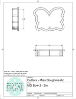 Miss Doughmestic Bow 2 Cookie Cutter