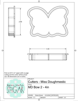 Miss Doughmestic Bow 2 Cookie Cutter