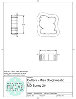 Miss Doughmestic Bunny Cookie Cutter