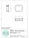 Miss Doughmestic Butterfly 1 Cookie Cutter