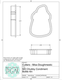 Miss Doughmestic Chubby Condiment Bottle Cookie Cutter