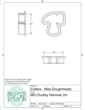 Miss Doughmestic Chubby Hammer Cookie Cutter