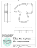 Miss Doughmestic Chubby Hammer Cookie Cutter